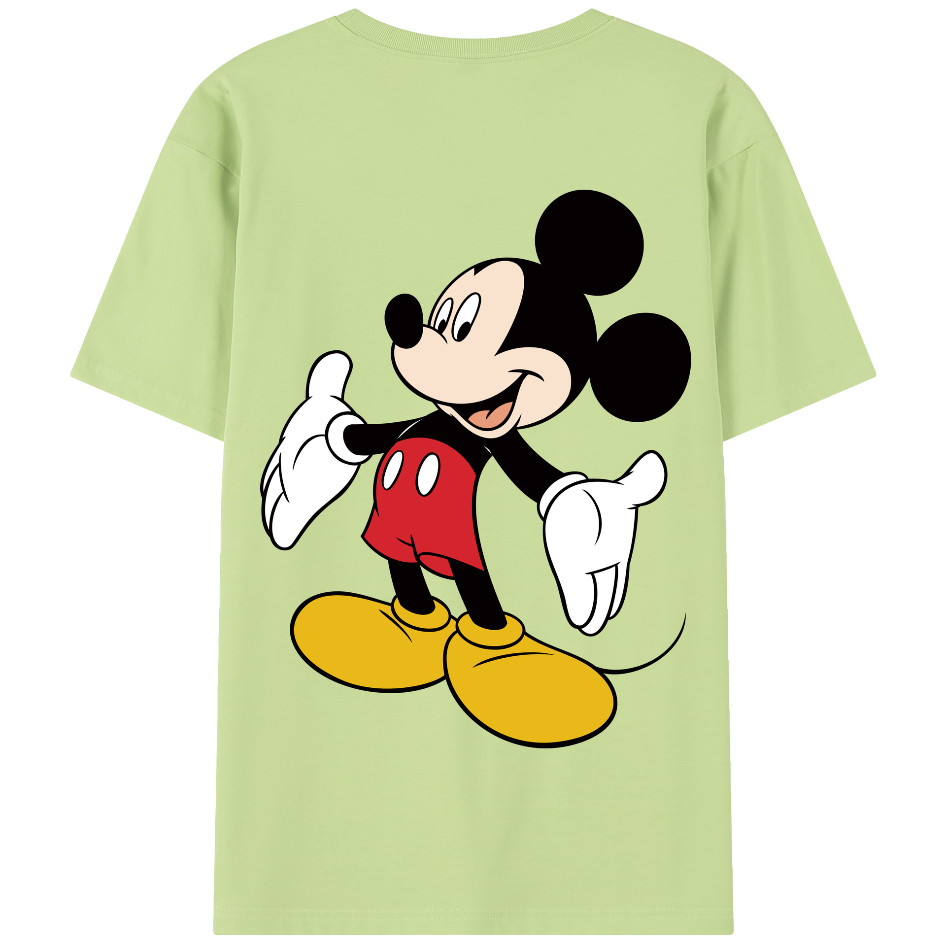 （画像用） ミッキーマウス Mickey Mouse 綿100％半袖Tシャツ（背面プリント）